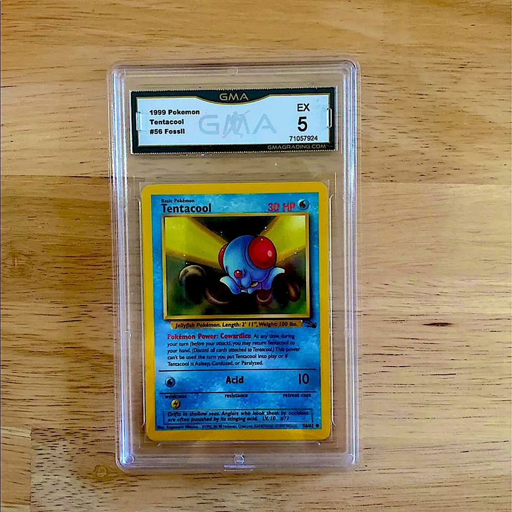 Pokémon- Tentacool- Graded 5